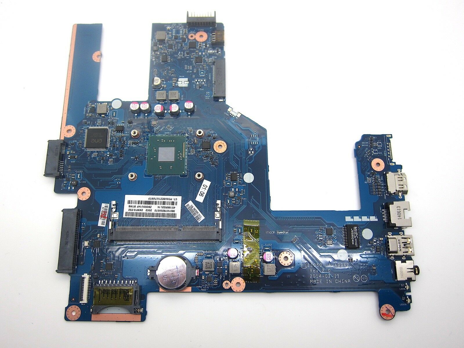 New HP 15-R Compaq 15-S Main Board Motherboard Celeron N2830 764104-501 - Click Image to Close